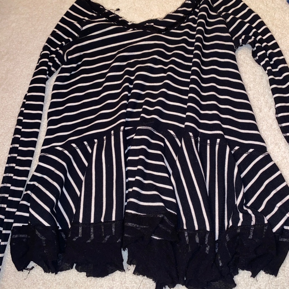 Free People Tangerine Tee Stripe